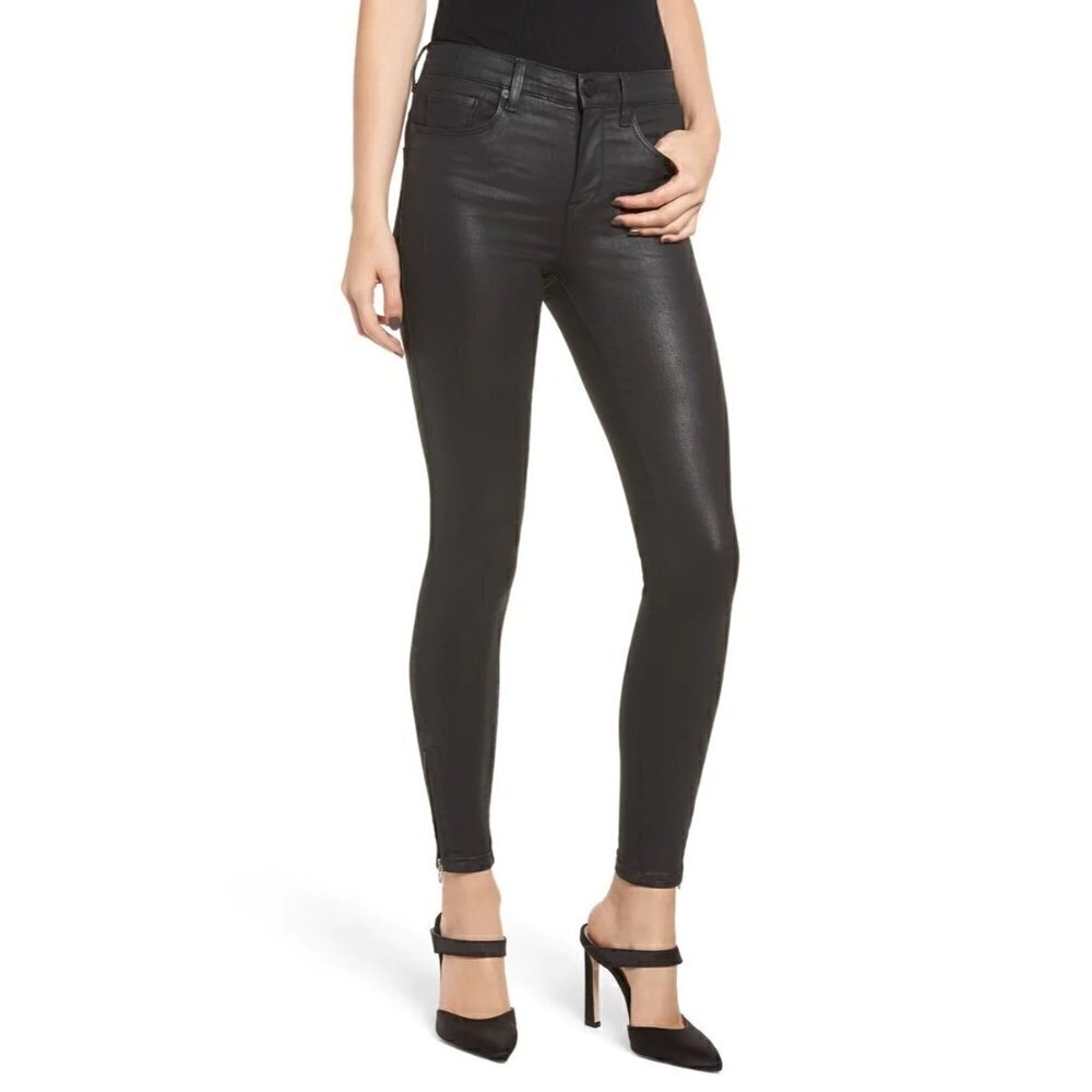 BlankNYC The Bond Black Coated Skinny Jeans 24